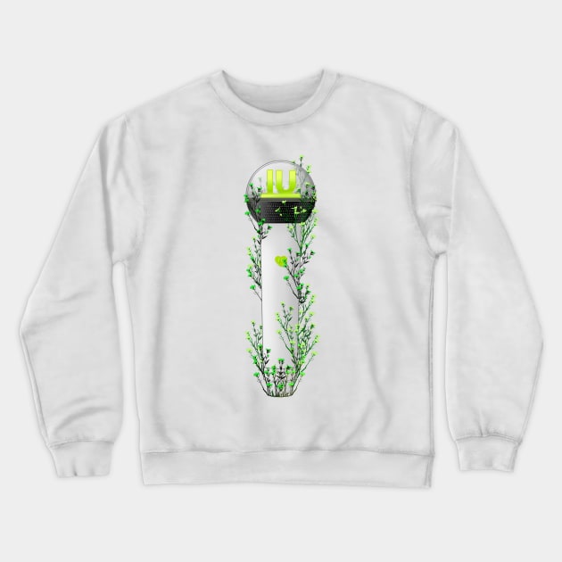 IU Floral Lightstick kpop Crewneck Sweatshirt by RetroAttic